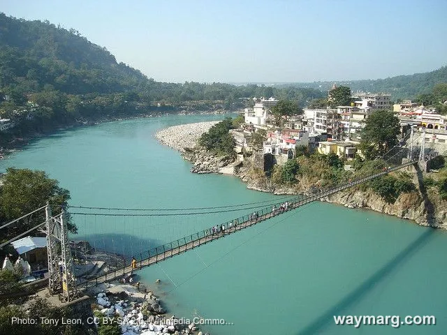 Ram Jhula hanging bridge, Rishikesh