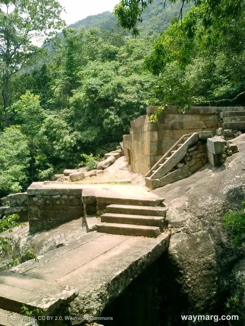 Ritigala forest monastery ruins, Sri Lanka